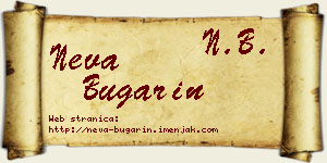 Neva Bugarin vizit kartica